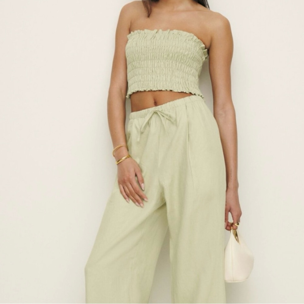 Reformation Sage Strapless Top